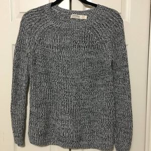Gray knit sweater